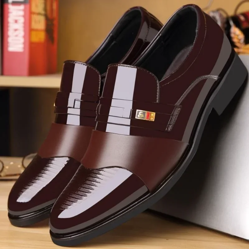 Men Shoes For Office Work - Leren schoenen voor heren Bruiloft Formele