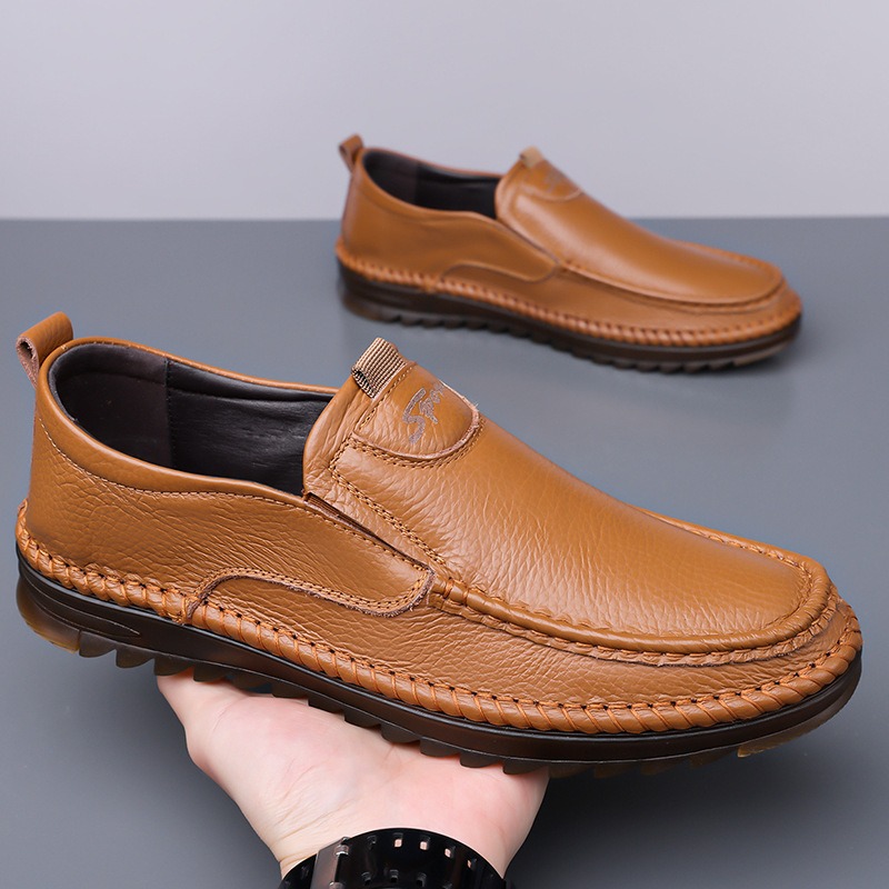 Men'S Shoes Size 42 In Us - Echt lederen herenschoenen 2026 Lente Zachte