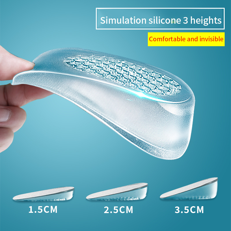 Men Shoes Outlet - Siliconengel Onzichtbare hoogteverhoging Binnenzool Hiel Lifting
