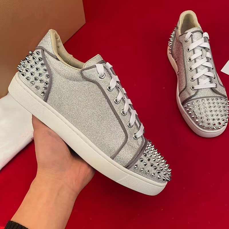 Men Shoes Louboutin - heren luxe mode klinknagels schoenen veterschoenen