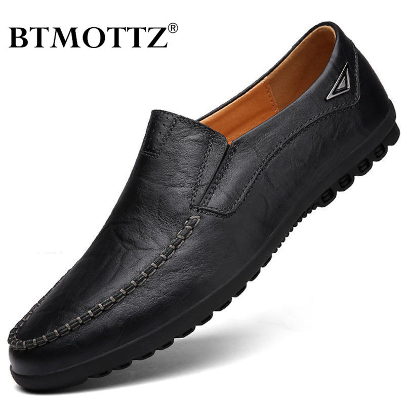 Boat Shoe Leather - Echt Leer Mannen Casual Schoenen Merk