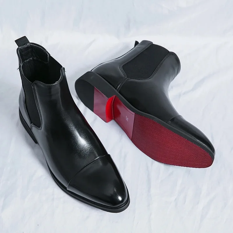 Men Shoes Louboutin - Herenlaarzen Luxe merk leren laarzen Mode