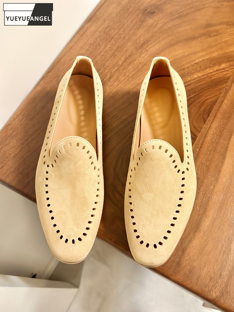 Men Shoes For Office Work - Zomermode Kantoorwerk Heren Nieuw echt suède