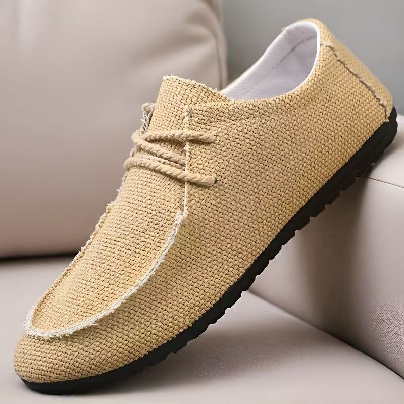 Men'S Shoes For Work - Heren grote maten veterboots van canvas,