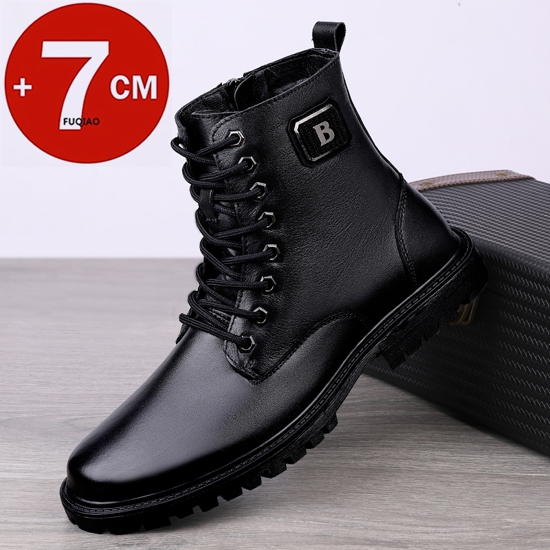 Heren lederen verhogende laarz - Men'S Shoes To Increase Height recensie en prijs