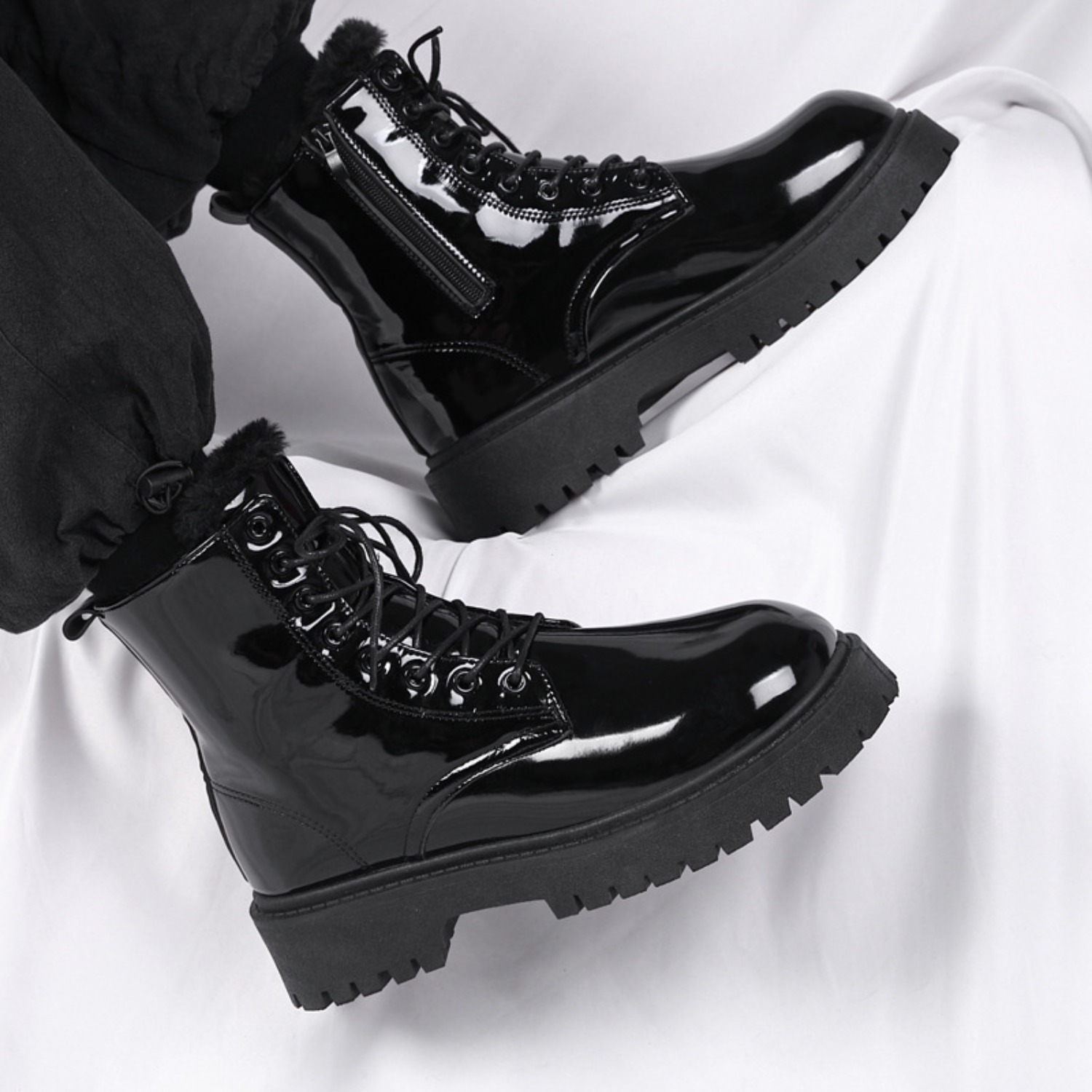 Warme, pluche hoge laarzen voo - Men'S Shoes For Work recensie en prijs