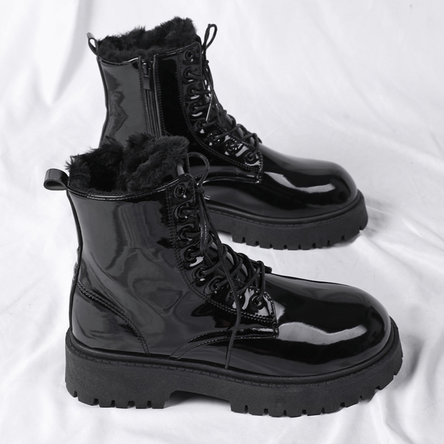 Warme, pluche hoge laarzen voo - Men'S Shoes For Work recensie en prijs