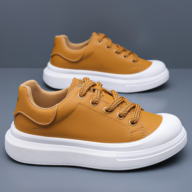 Witte leren platformschoenen v - Boat Shoe Leather recensie en prijs