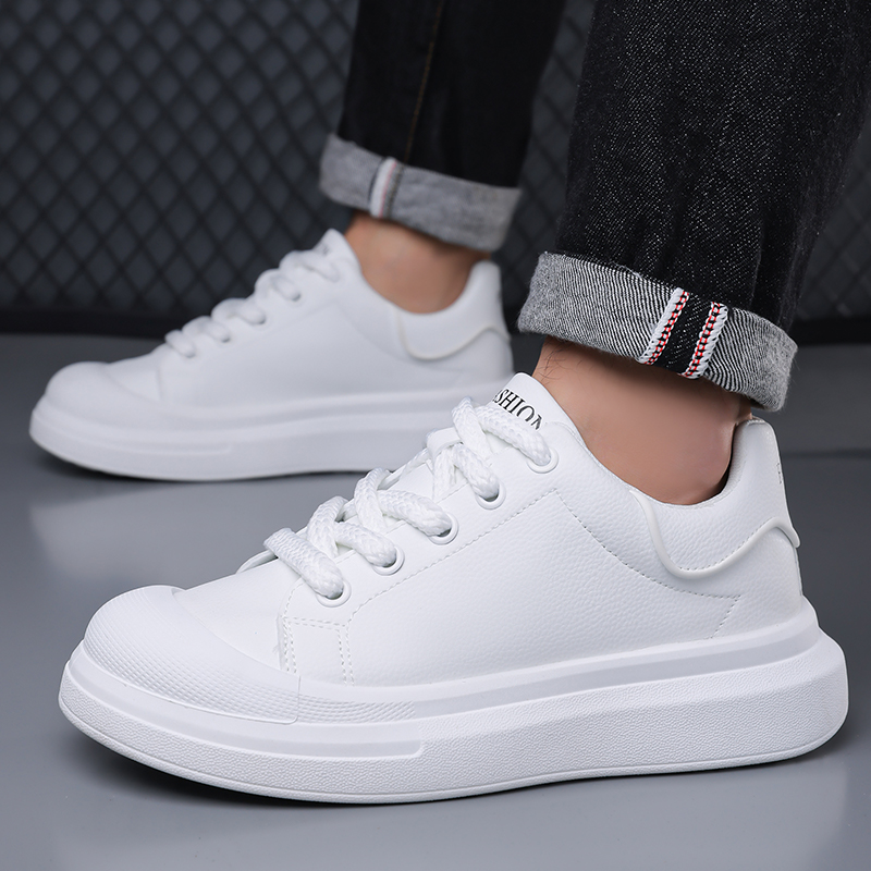 Witte leren platformschoenen v - Boat Shoe Leather recensie en prijs