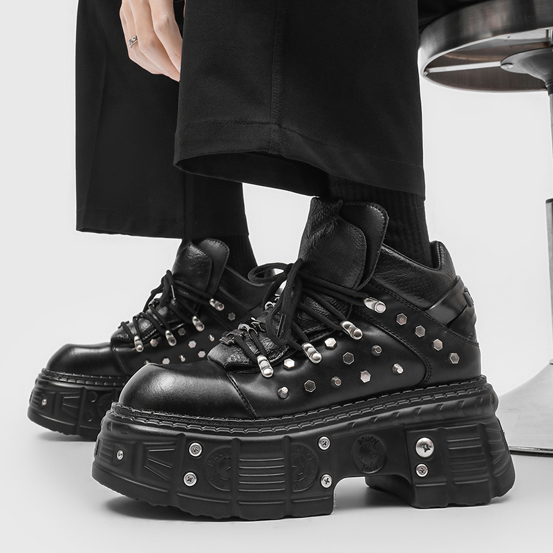 Nieuwe Gothic Punk Heren Platf - Men'S Shoes To Increase Height recensie en prijs