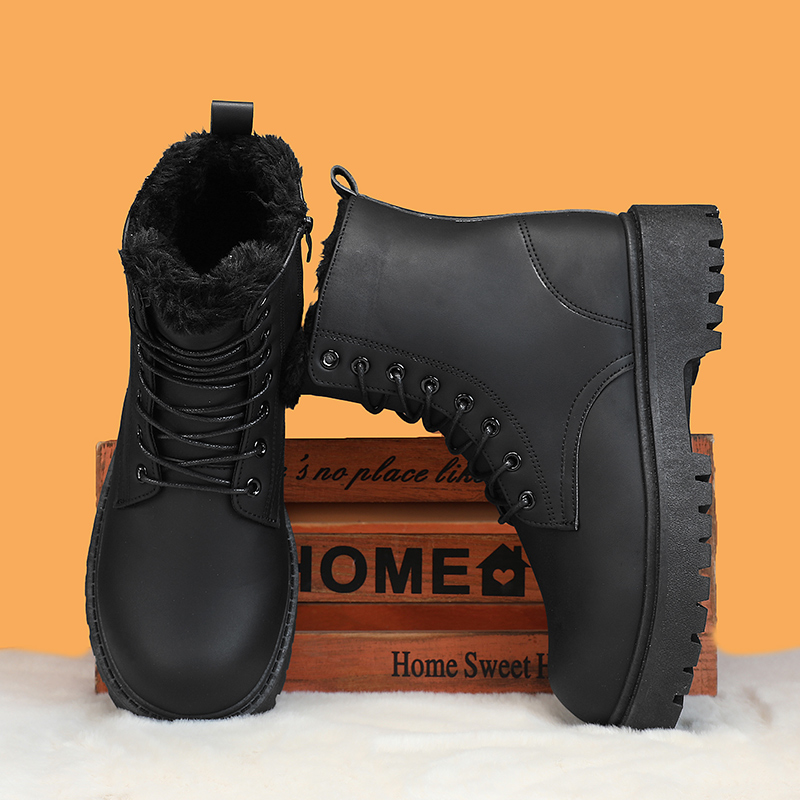Warme, pluche hoge herenboots, - Men'S Shoes For Work recensie en prijs