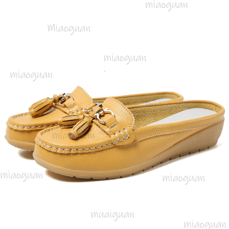 Leren muiltjes met kwastjes vo - Boat Shoe Leather recensie en prijs