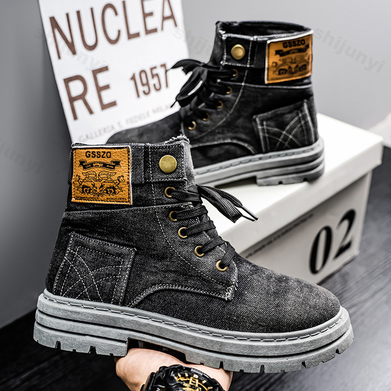 Heren Retro Canvas Laarzen 202 - Men'S Shoes For Work recensie en prijs