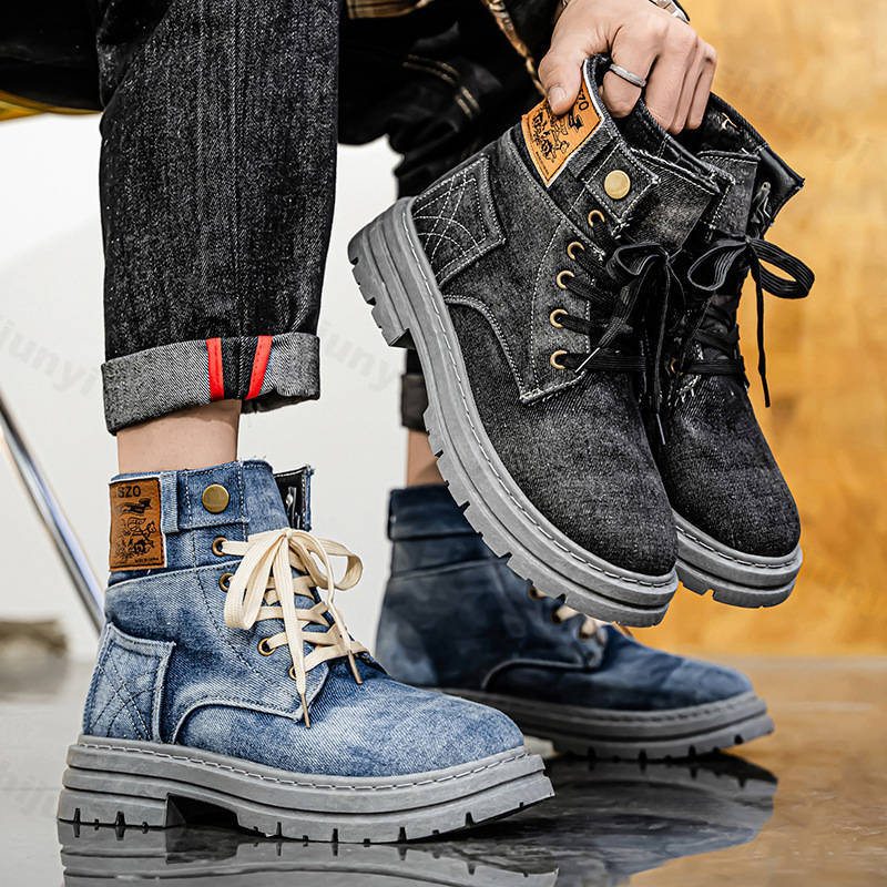 Heren Retro Canvas Laarzen 202 - Men'S Shoes For Work recensie en prijs